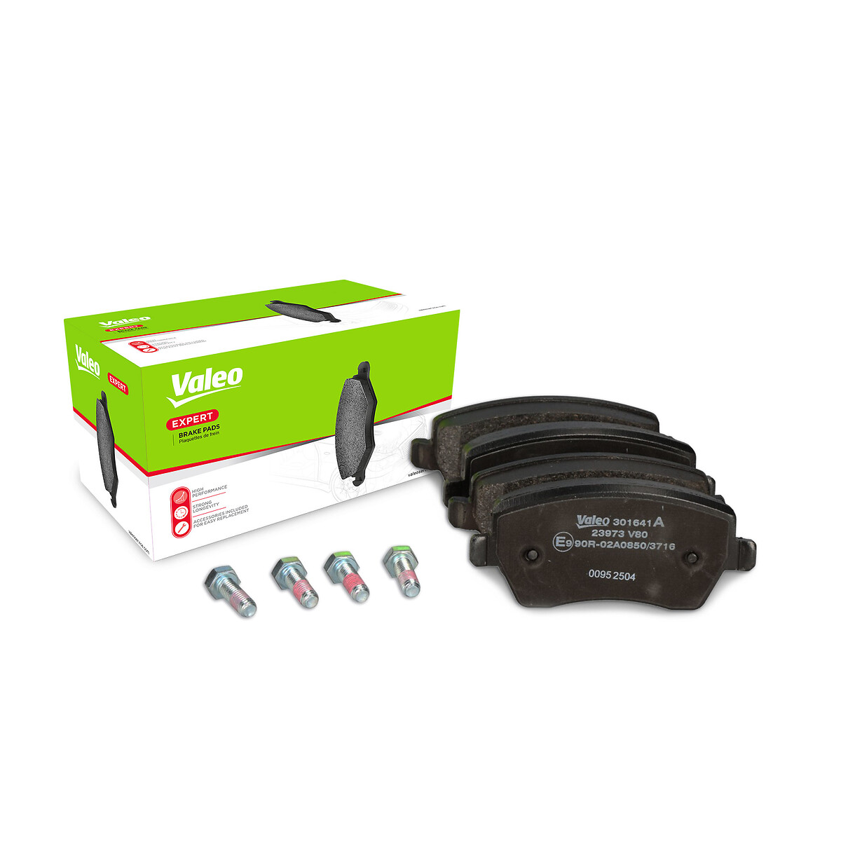 Jeu de 4 plaquettes de frein VALEO ref. 301641A